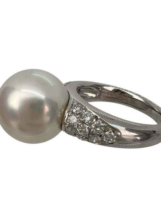 Pt900 リング ダイヤモンド 指輪 | プラチナ 川西市で美品の  Pearl Ring Pearl13.2ｍｍ Pt950Platinum/White South Sea Pearl/diamond
